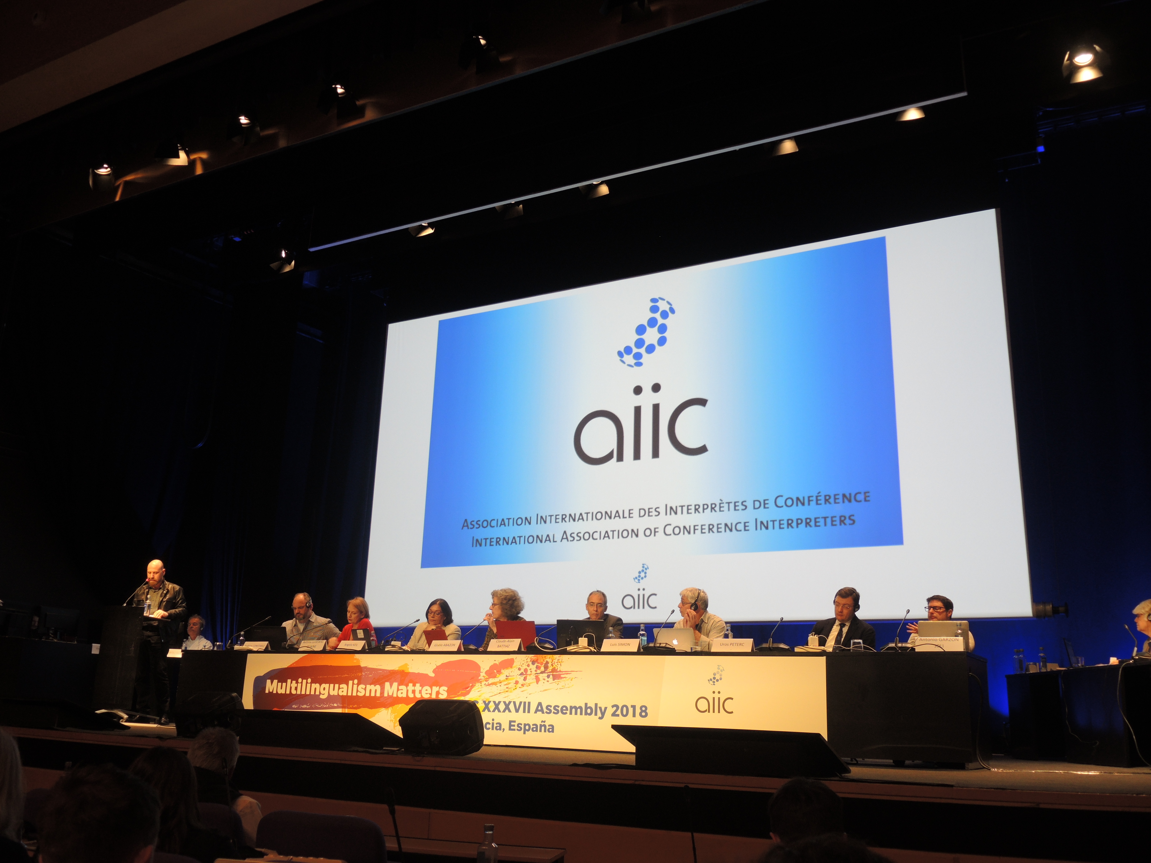 Dolmetscher AIIC Assembly 2018 Valencia